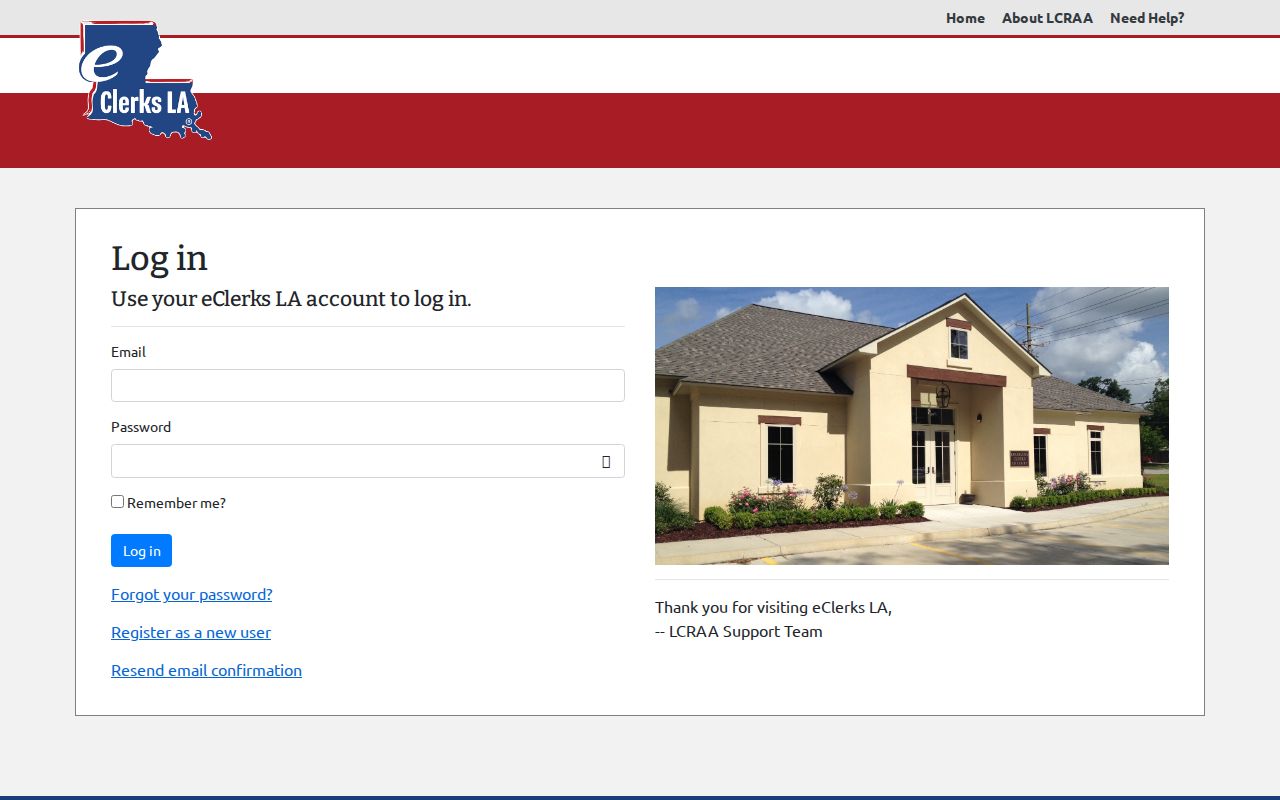 Bienville Parish court calendar access through the eClerksLA statewide portal