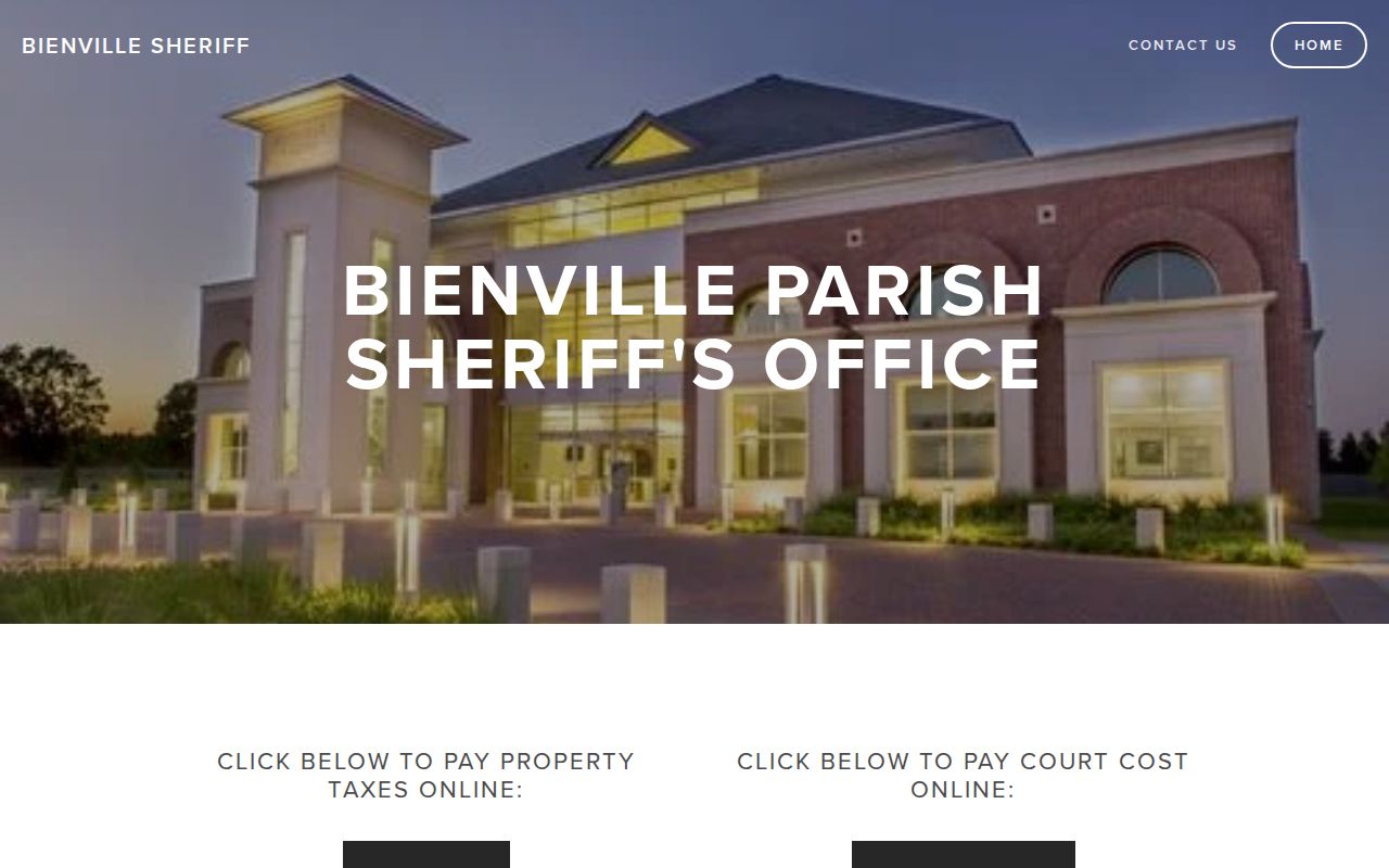 Bienville Sheriff official site source for local traffic and jail-docket context